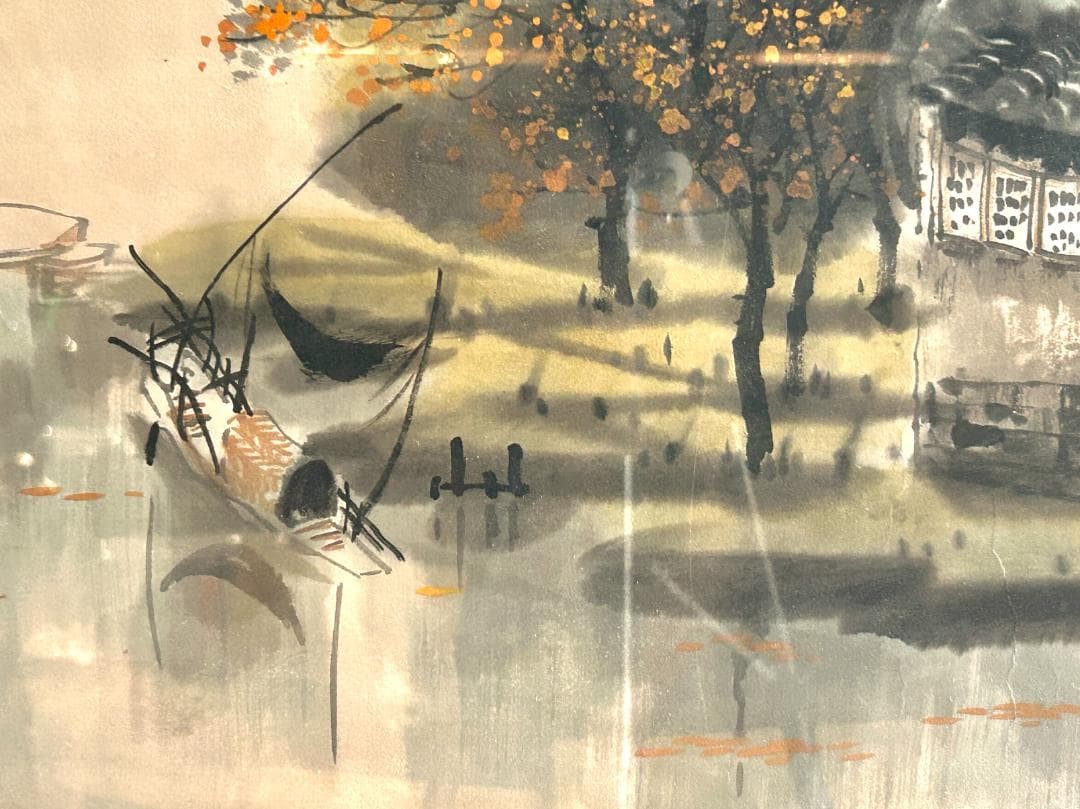 陸染石　中国美術　水墨画　山水画　蘇州画院院長　インテリア