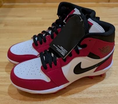 26.5cm ジョーダン 1 ミッド スパイク シカゴ アメフト 野球 ラクロス