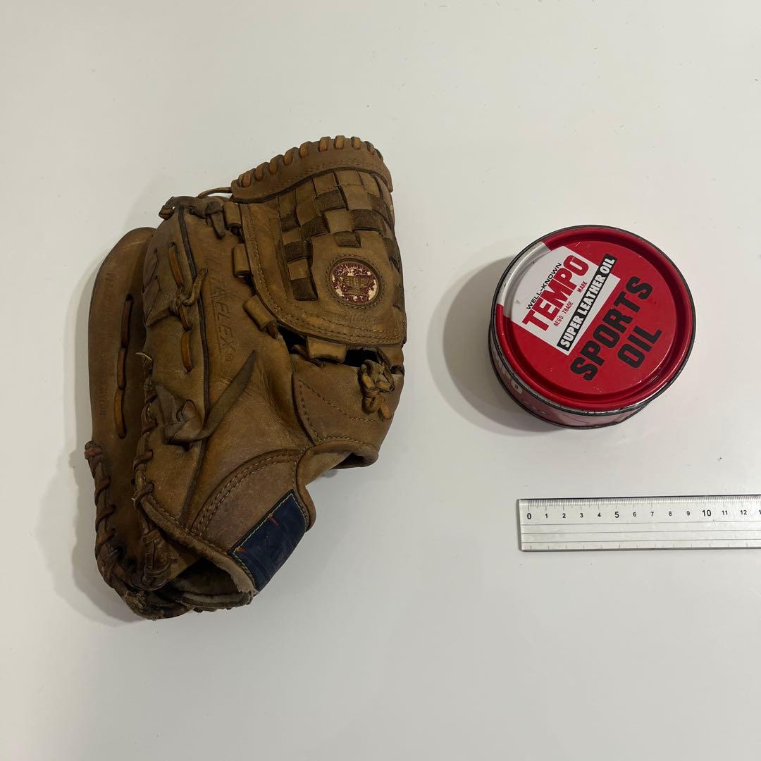 MIZUNO 硬式グローブ ブラウン 編み込みデザイン