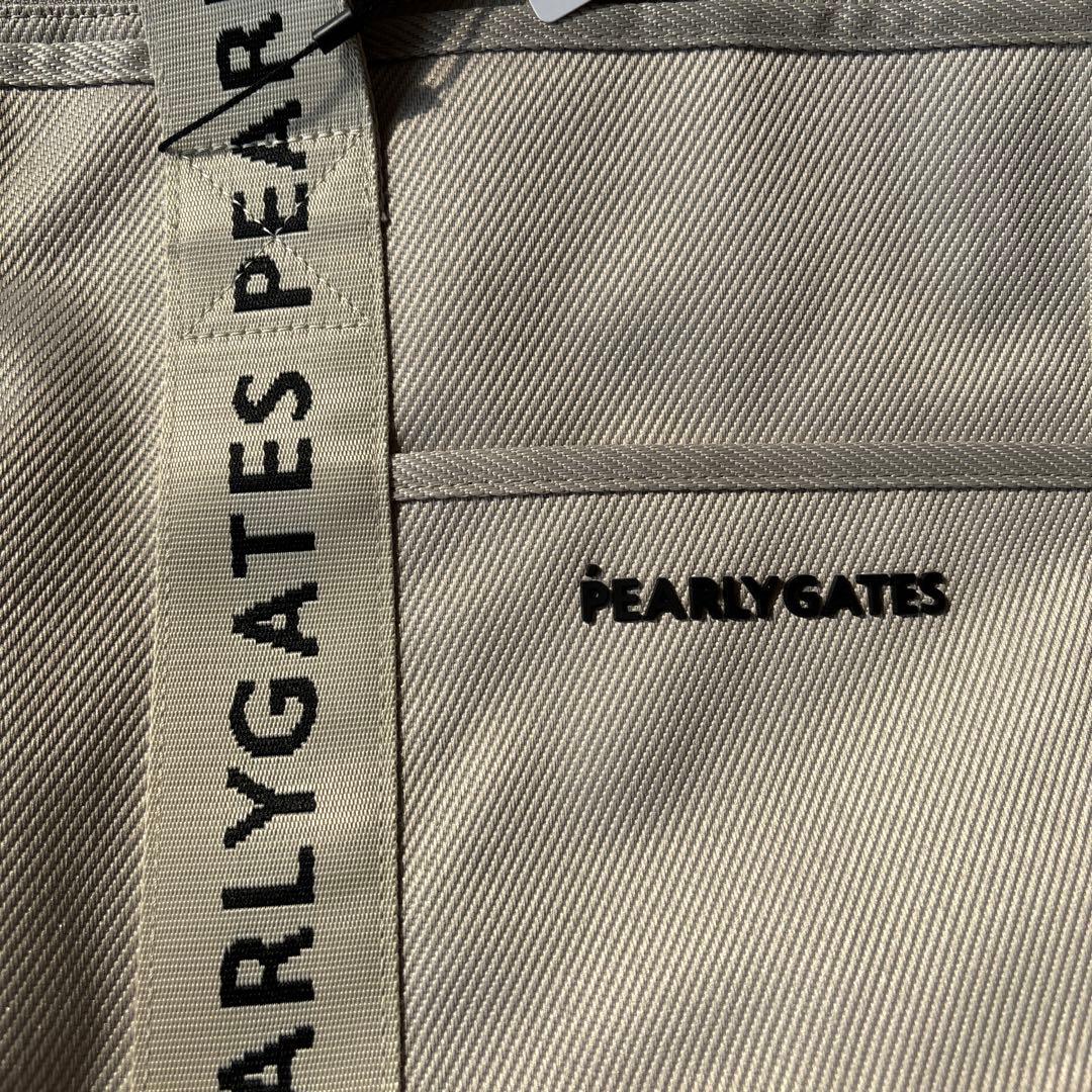 PEARLY GATES ベージュ トートバッグ　ロッカーバック