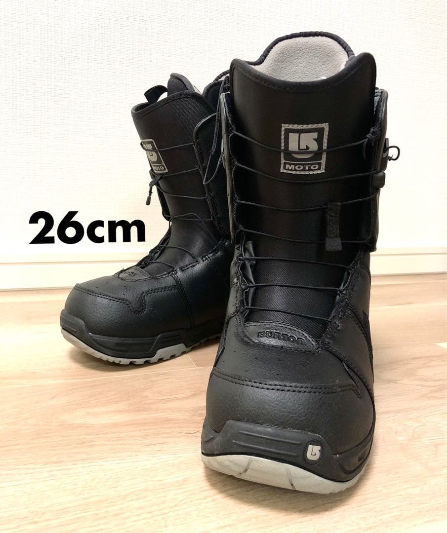 【美品】Burton MOTOスノーボードブーツ 26cm ブラック