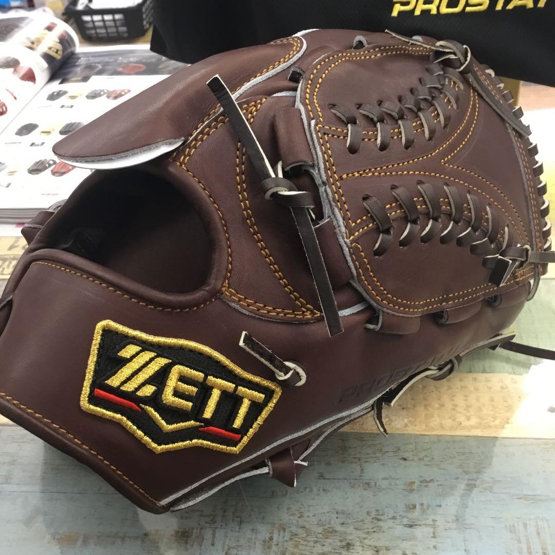 ゼットプロステイタス硬式投手用グローブ　限定カラーチョコブラウン　新品