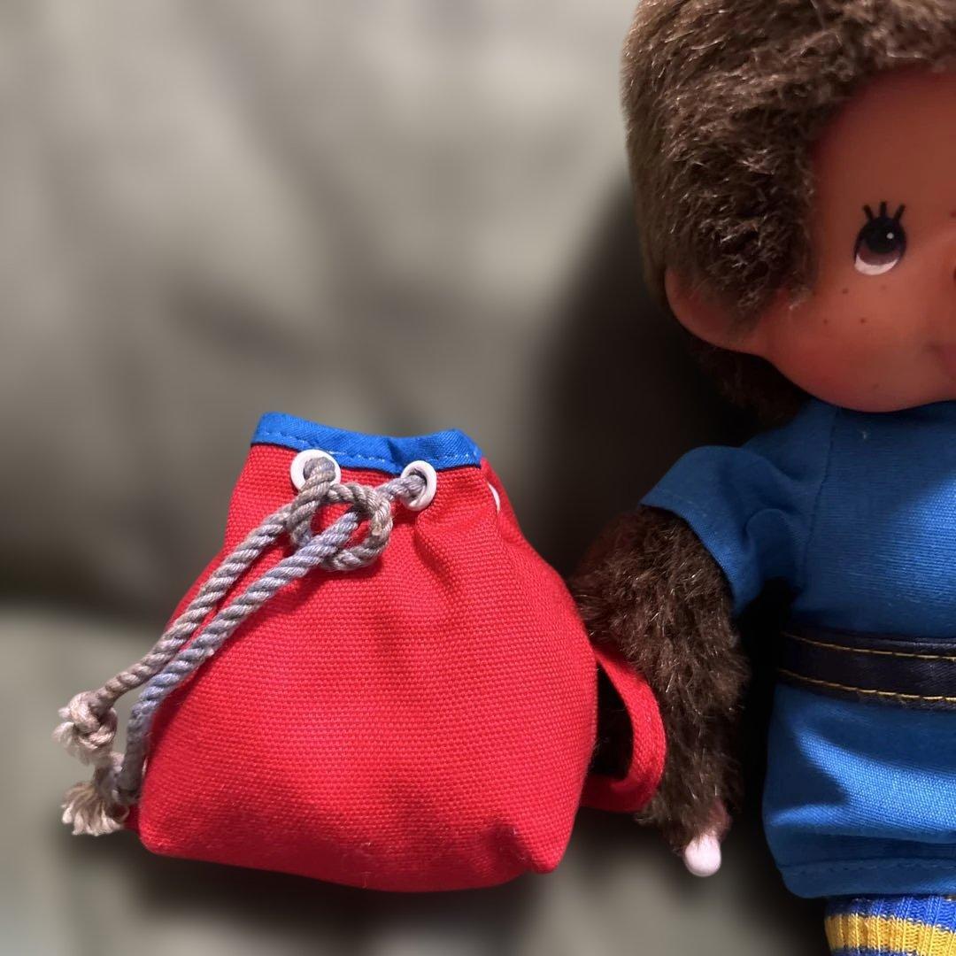 モンチッチ　ぬいぐるみ　赤リュック