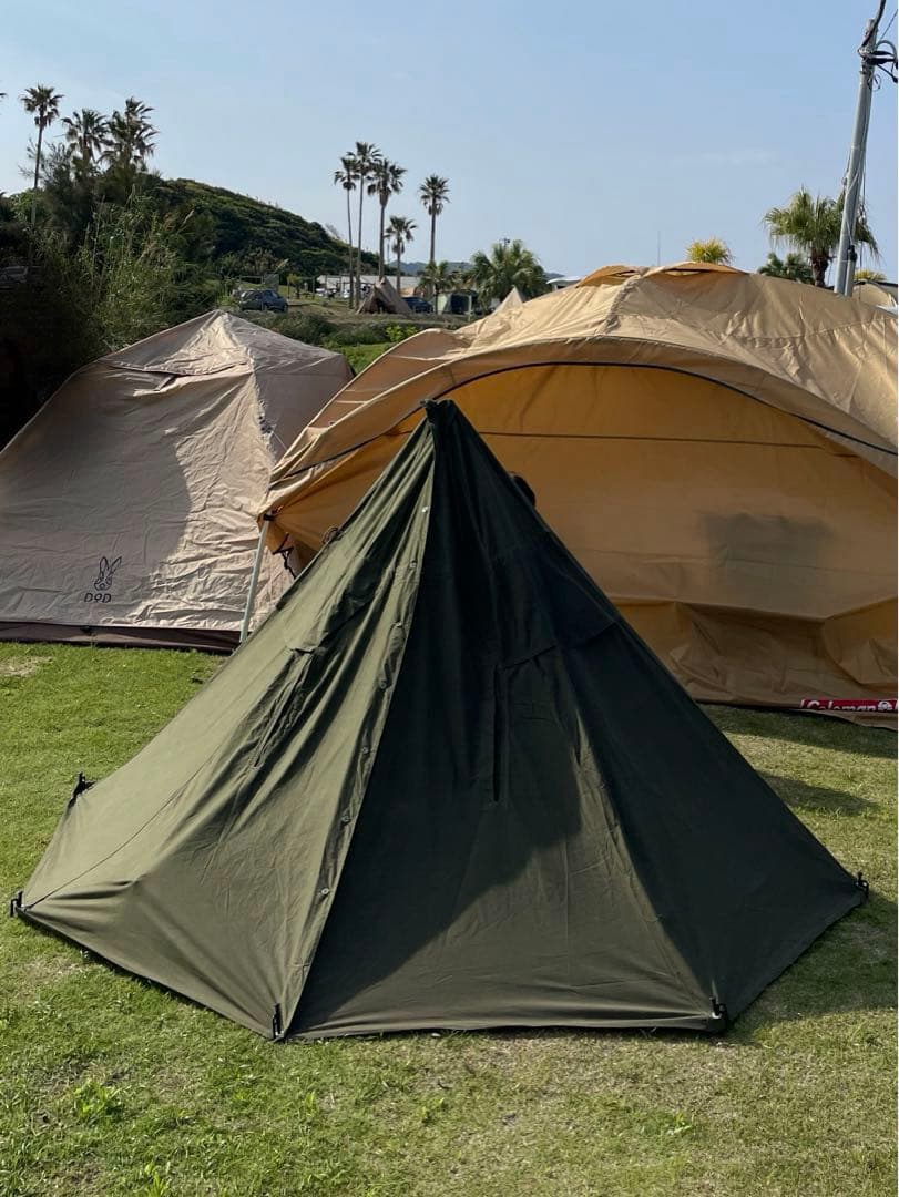 ポーランド軍 USED 軍幕 ポンチョ ワンポールテント サイズ1 2枚セット