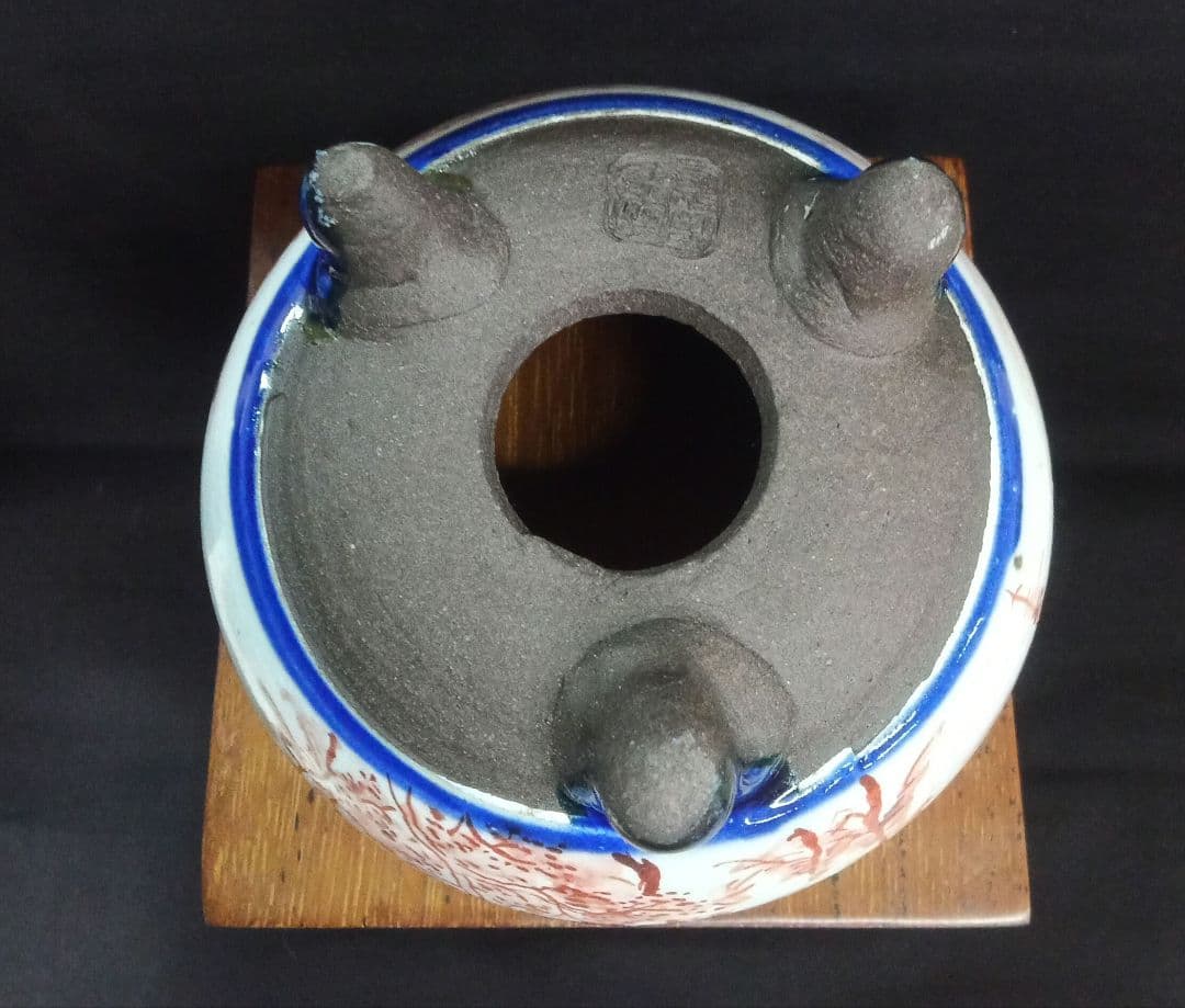 023.【 陶翠窯】 切立丸足付３号盆栽鉢/植木鉢