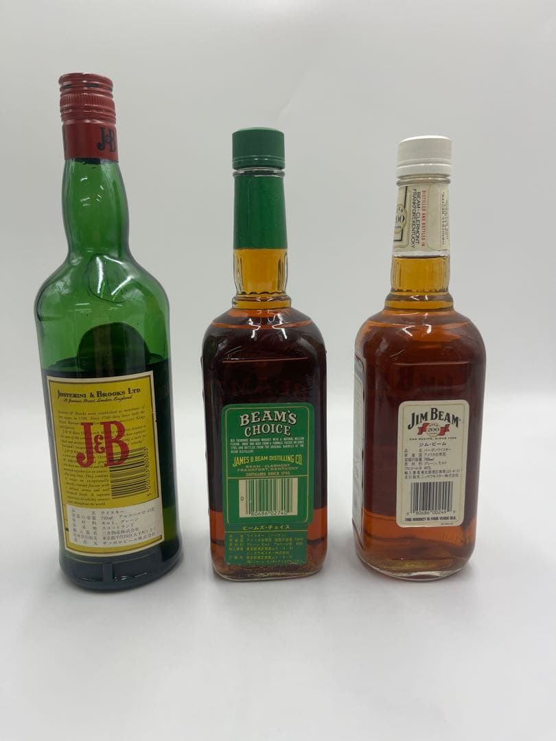 BEAM’S CHOICE 8年　J&B ジムビーム　ウイスキー　3本