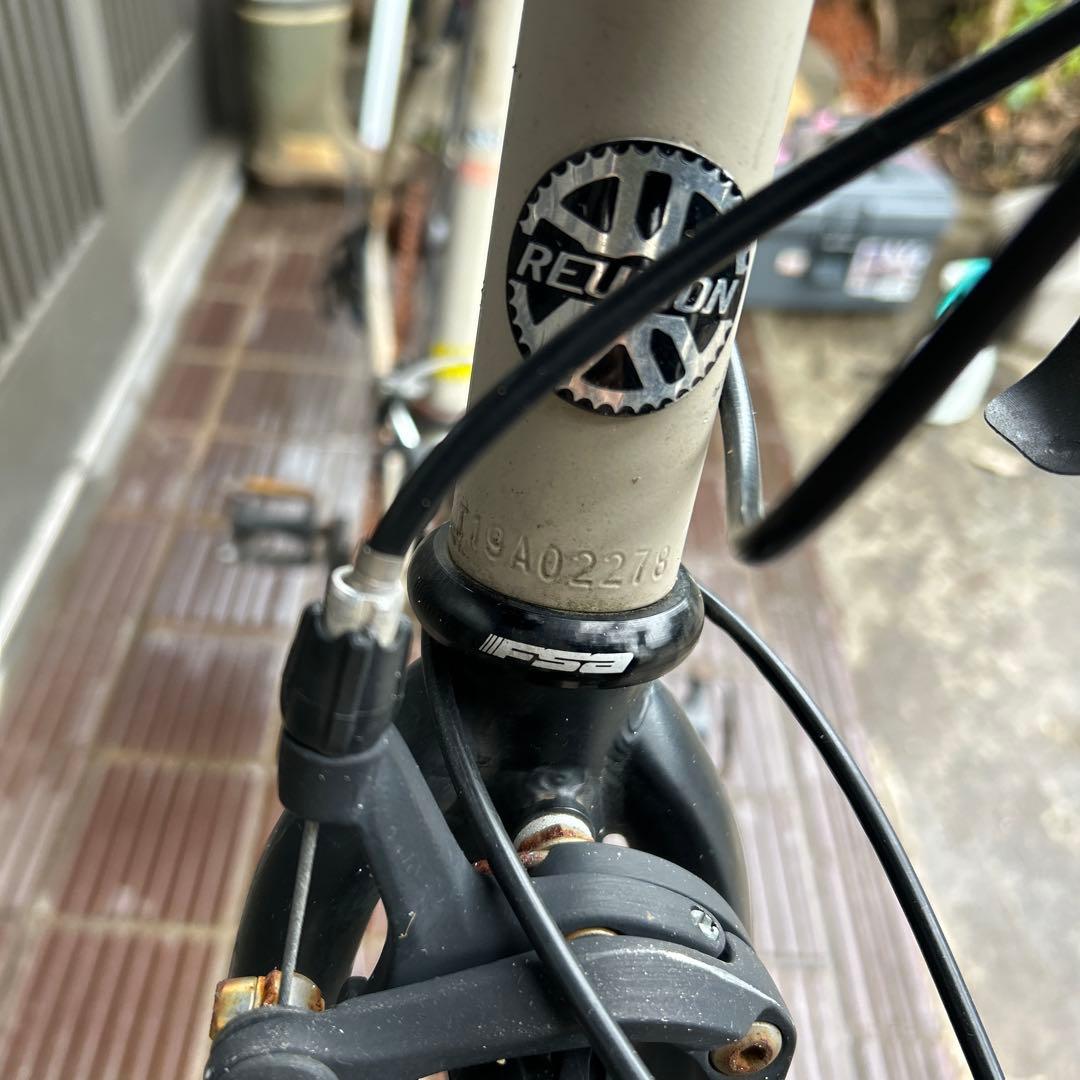 REUNION 530MM アルミフレーム ロードバイク ホワイト/ブラック