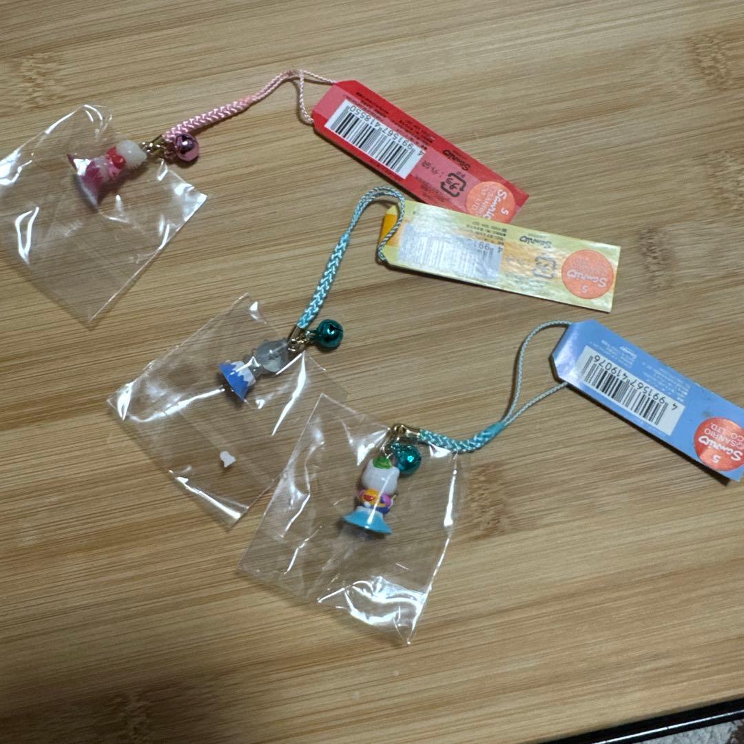 【レア】ハローキティ　富士山　根付け　ストラップ　3種セット