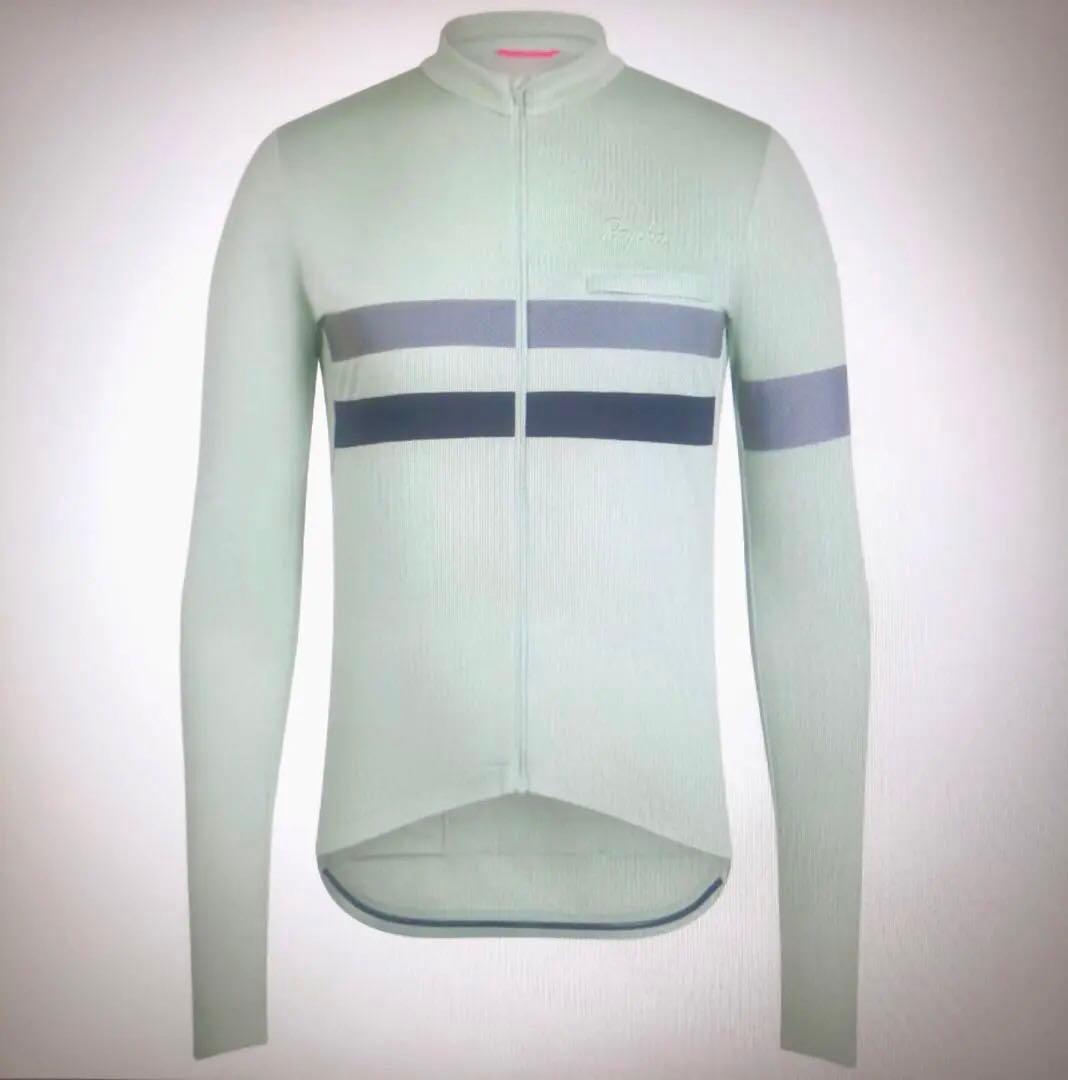 新品 ラファ メンズ ブルベ ロングスリーブ ジャージ・色=ペールグリーン・XS