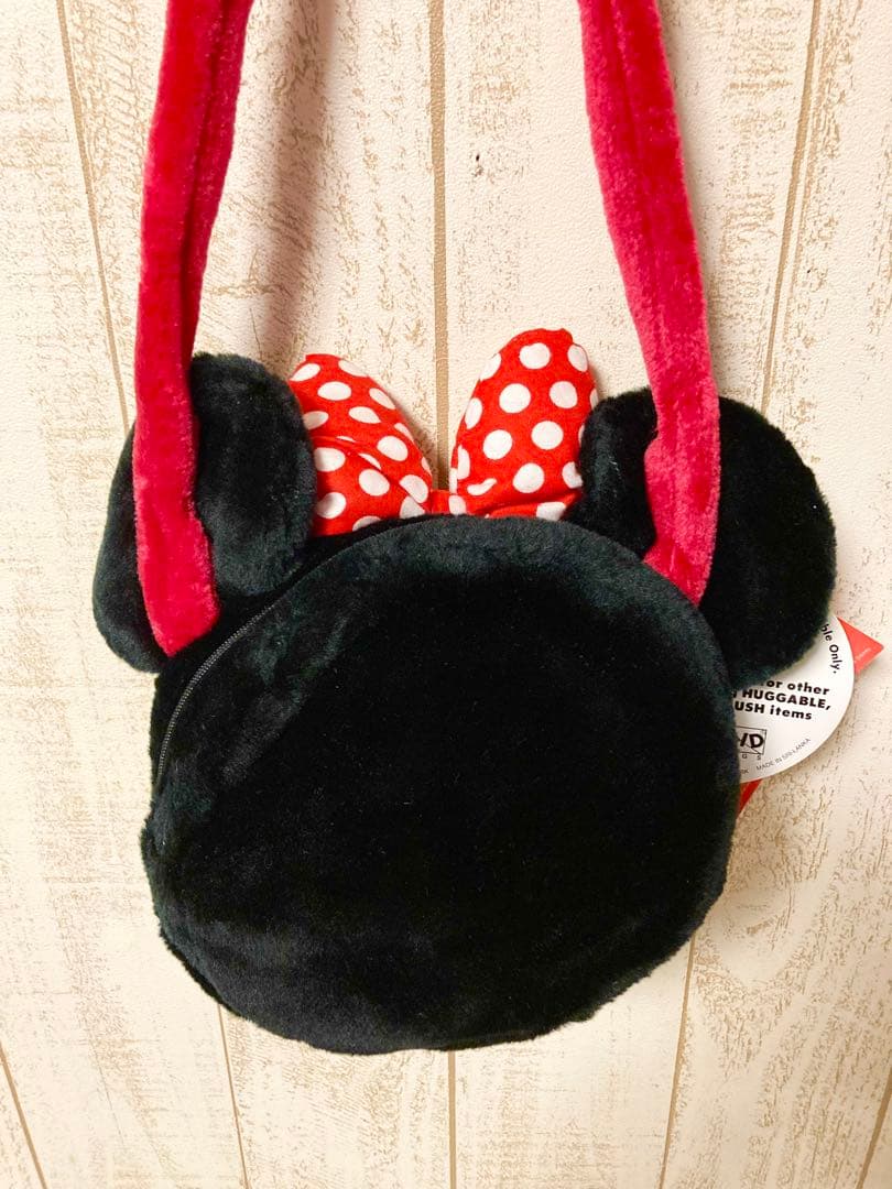 希少　美品タグ付　ビンテージ　ミニー　ぬいぐるみ　ショルダーバック
