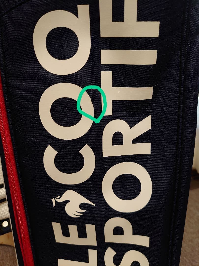 LE COQ SPORTIF キャディバッグ ネイビー/レッド