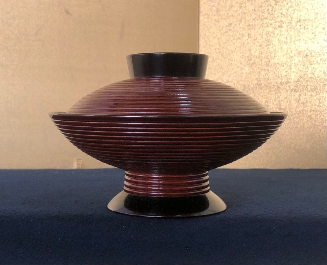 《R》轆轤目煮物椀10客揃 塗師 遠坂彦兵衛 象彦 共箱 260203く4