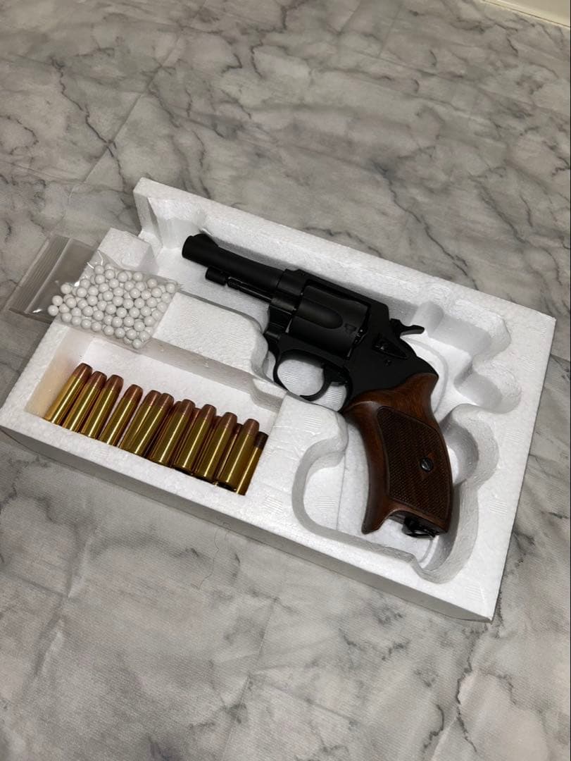 マルシンポリスリボルバー77ミリ本体 弾丸 箱付き