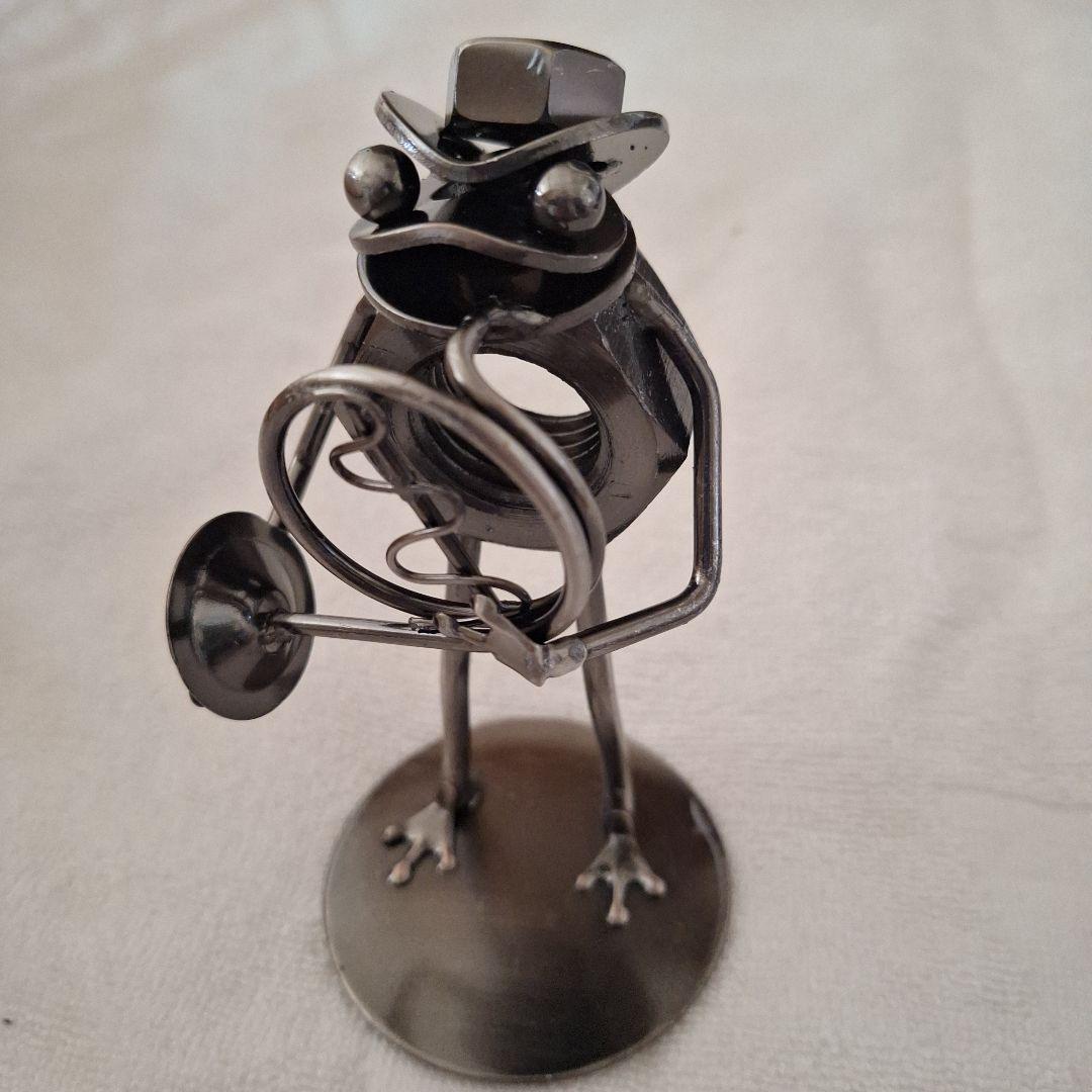 金属製カエル音楽家の8体セット