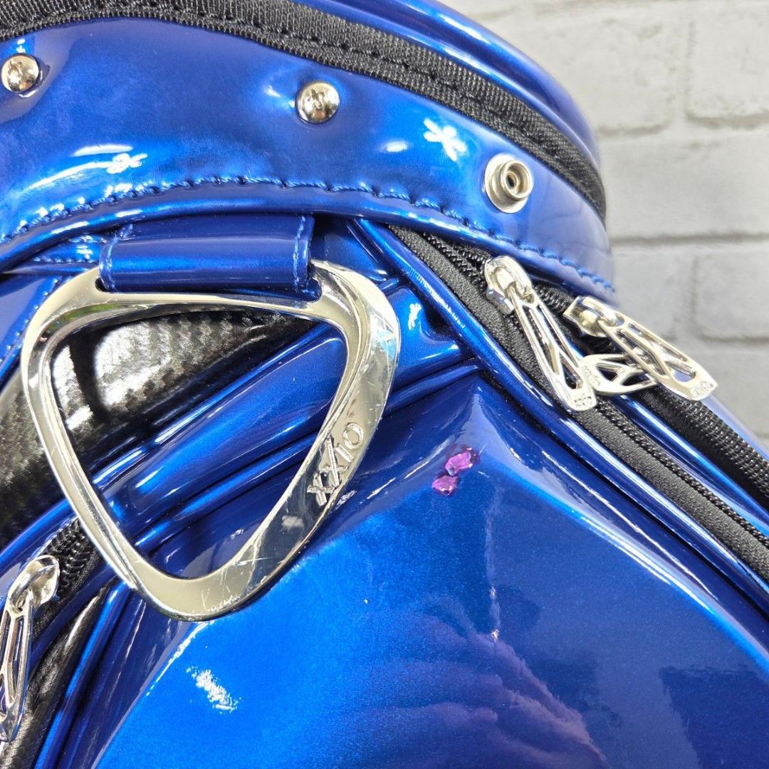 XXIO ゼクシオ エナメルキャディバッグ 青 メタリック 良品