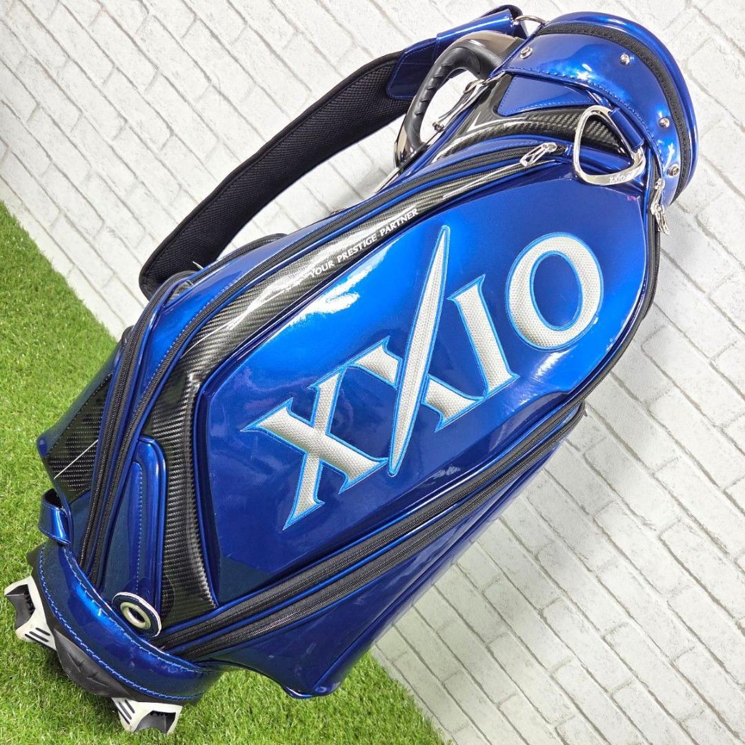 XXIO ゼクシオ エナメルキャディバッグ 青 メタリック 良品