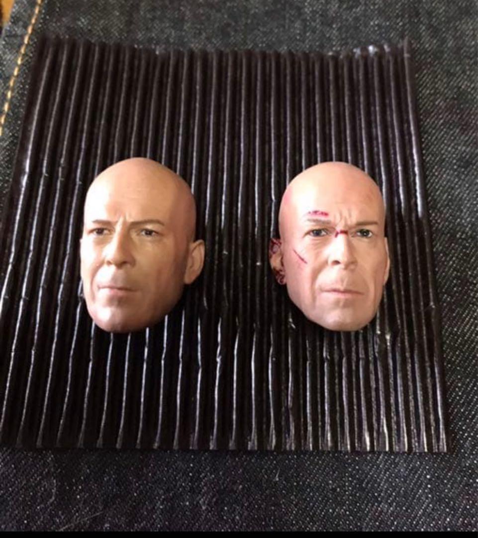 1/6 ブルース・ウィルス フィギュア ヘッド 2個セット