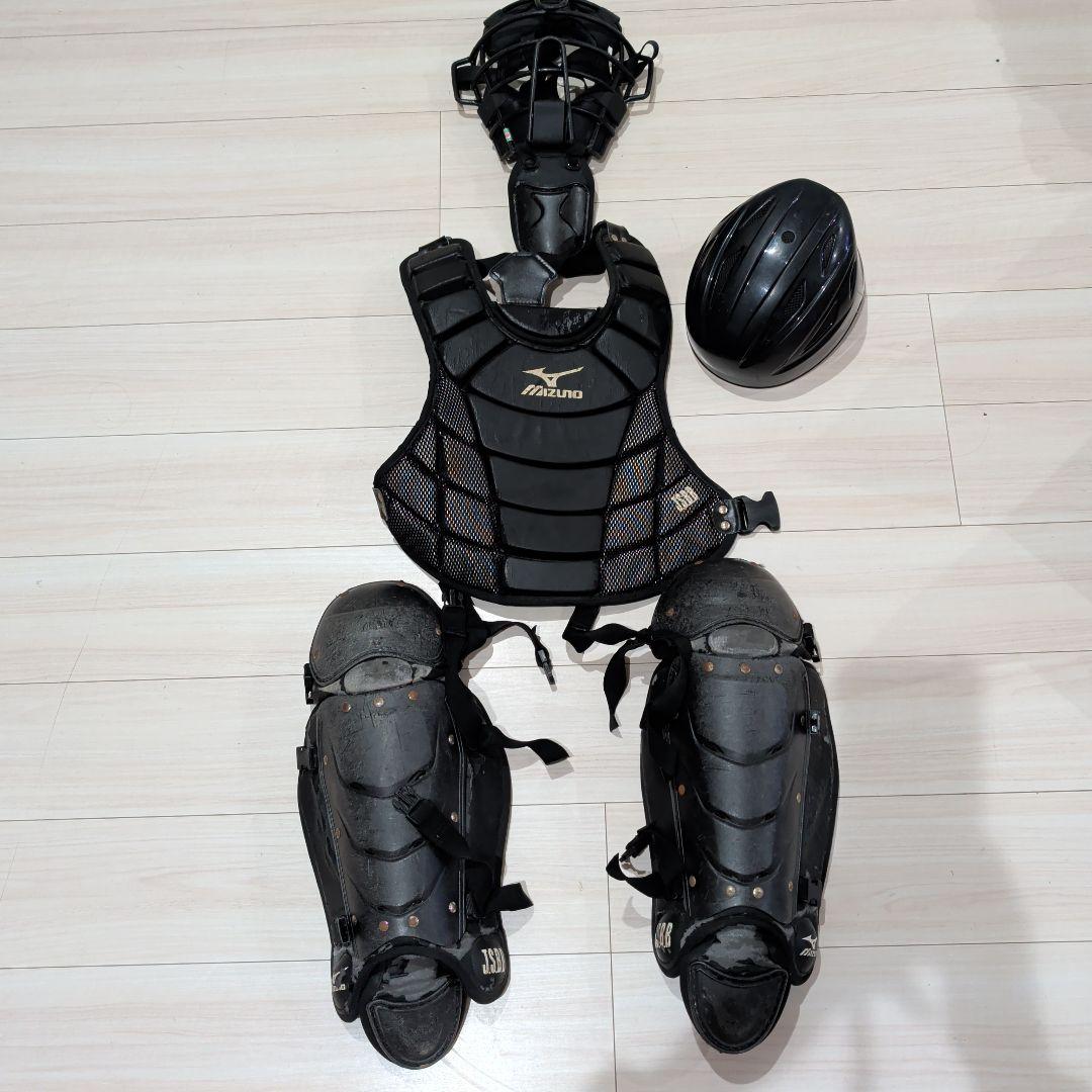 Mizuno 少年野球軟式　キャッチャー防具セット　ブラック