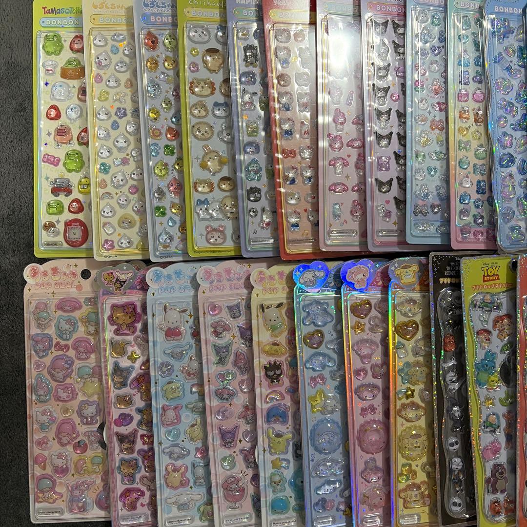 ボンボンドロップシール　うるちゅる　プチドロ　シールまとめ売り　60点