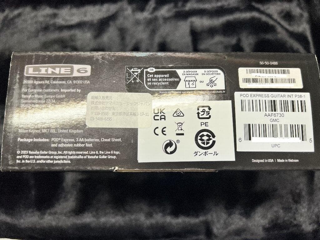 美品　LINE6 POD Express マルチエフェクター 47ページ取説付属