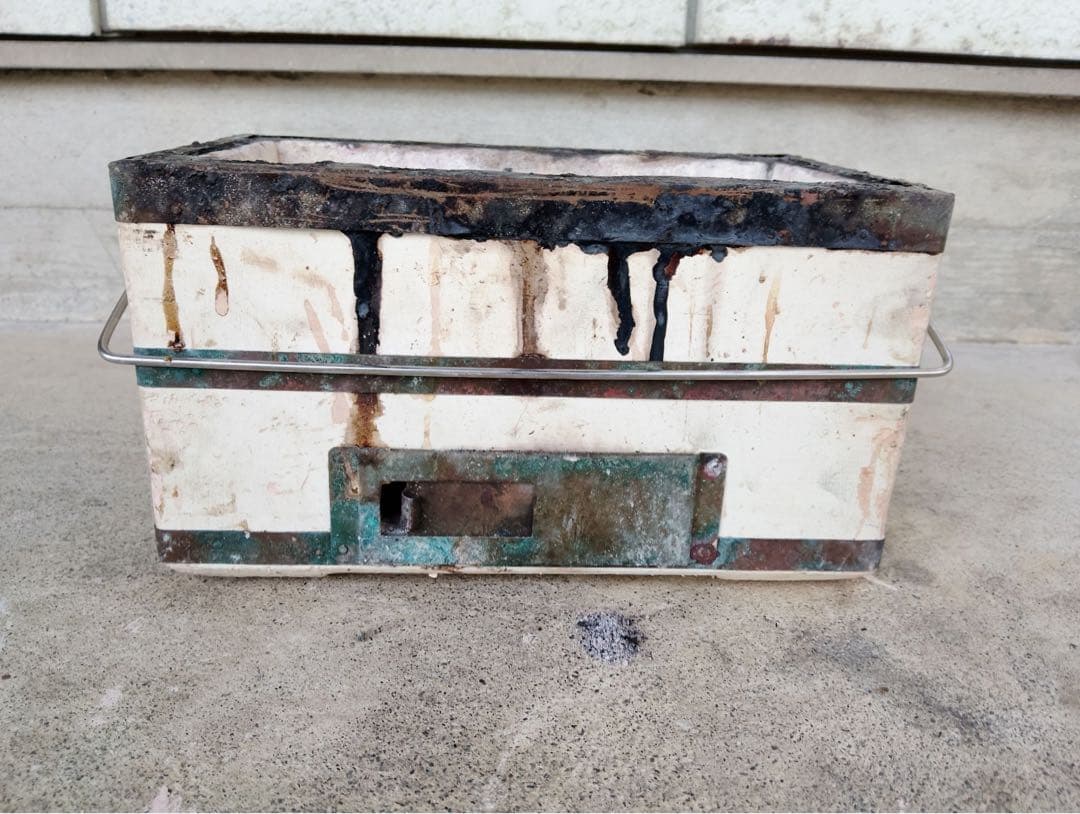 超稀少！能登　天然岩切出　コンロ 七輪　角型