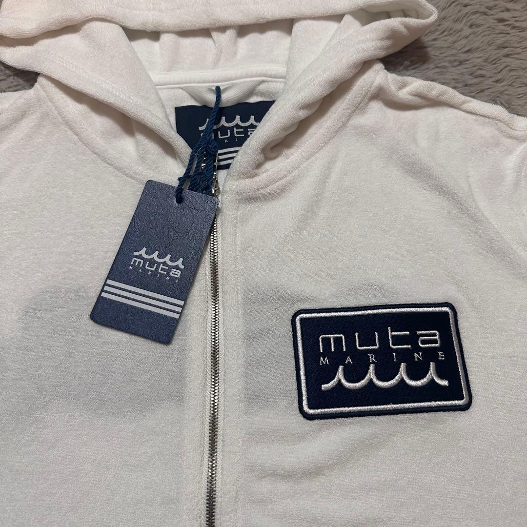 muta★ドライパイルパーカー★ホワイト★XL