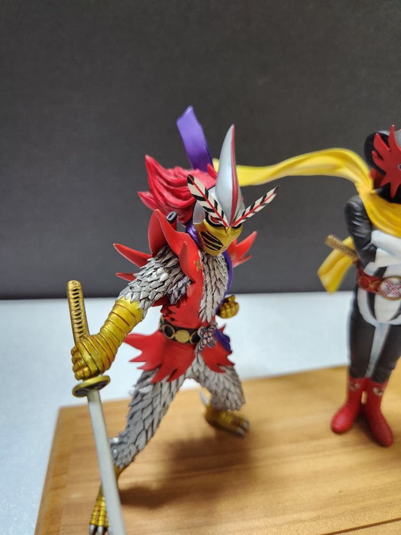 貴重　廃盤　変身忍者嵐&月の輪1/15 石森プロ・東映 海洋堂　プロ完成品　綺麗
