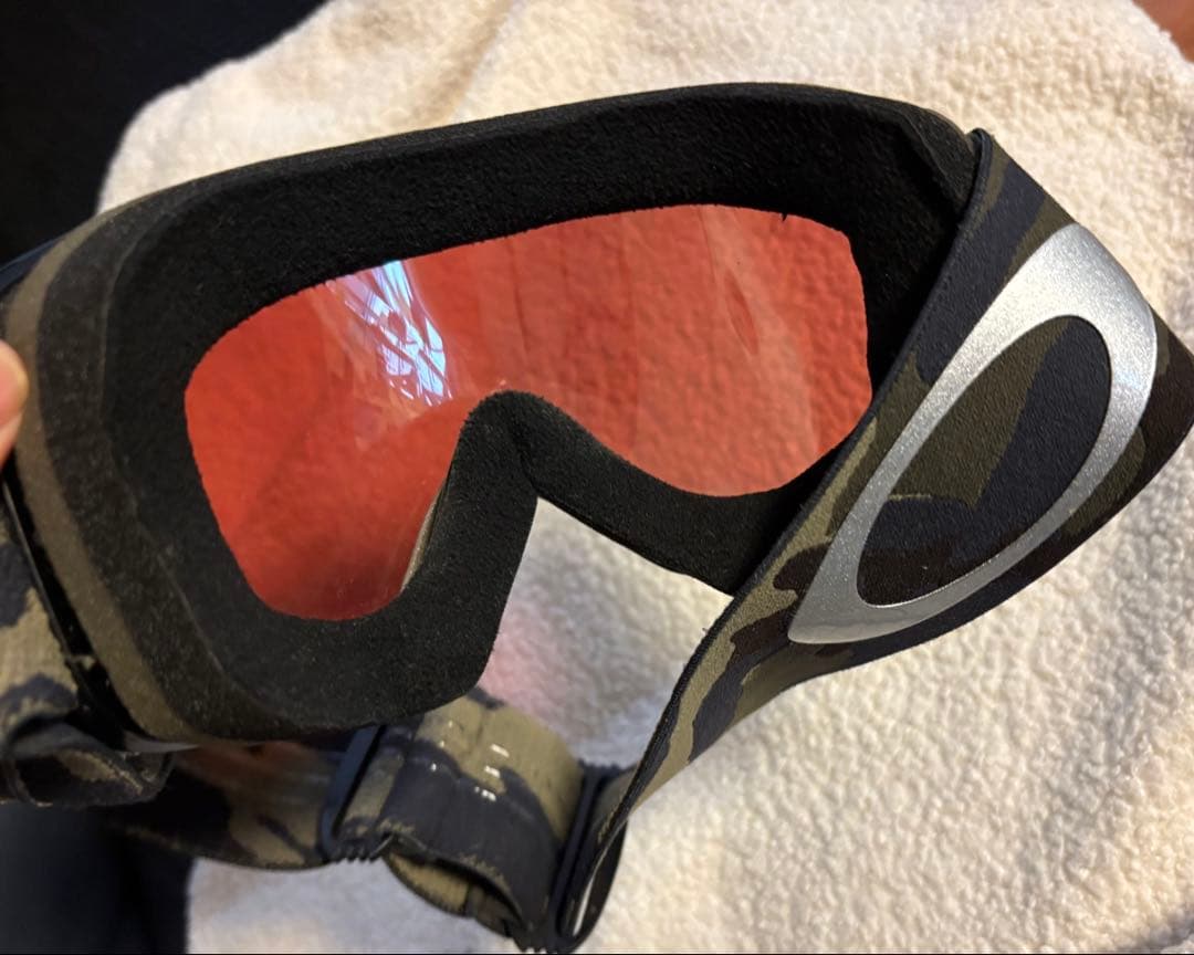 Oakley スノーゴーグル グリーン/レッドミラー