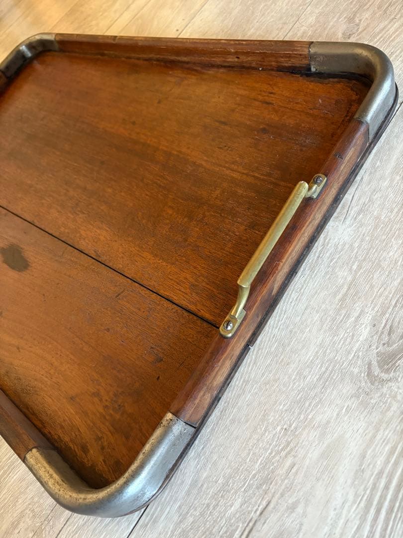 ヴィンテージ ウッドトレー　パリ蚤の市で購入