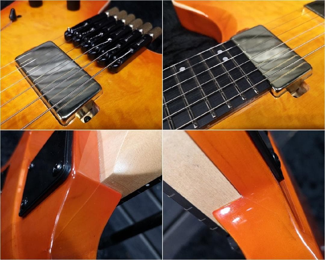 ◆大感謝祭!! 6st ヘッドレスギター アンバーイエロー G1G22527-2