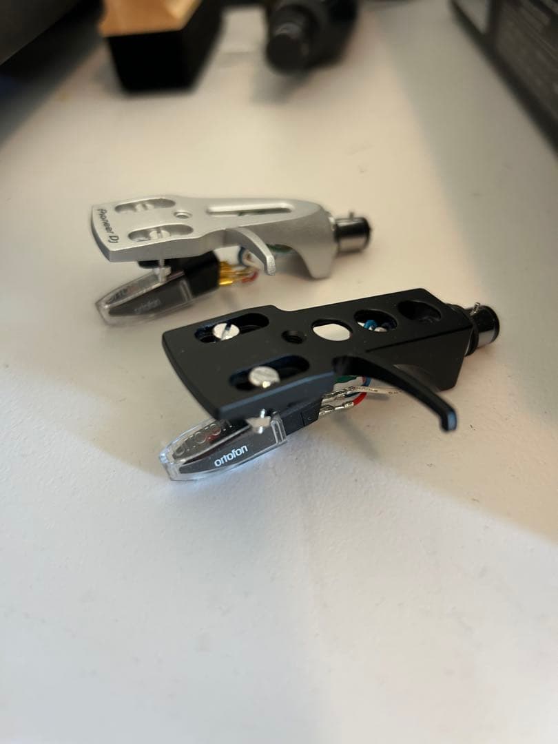 オルトフォンom pro sカードリッジ&ヘッドシェル　2セット