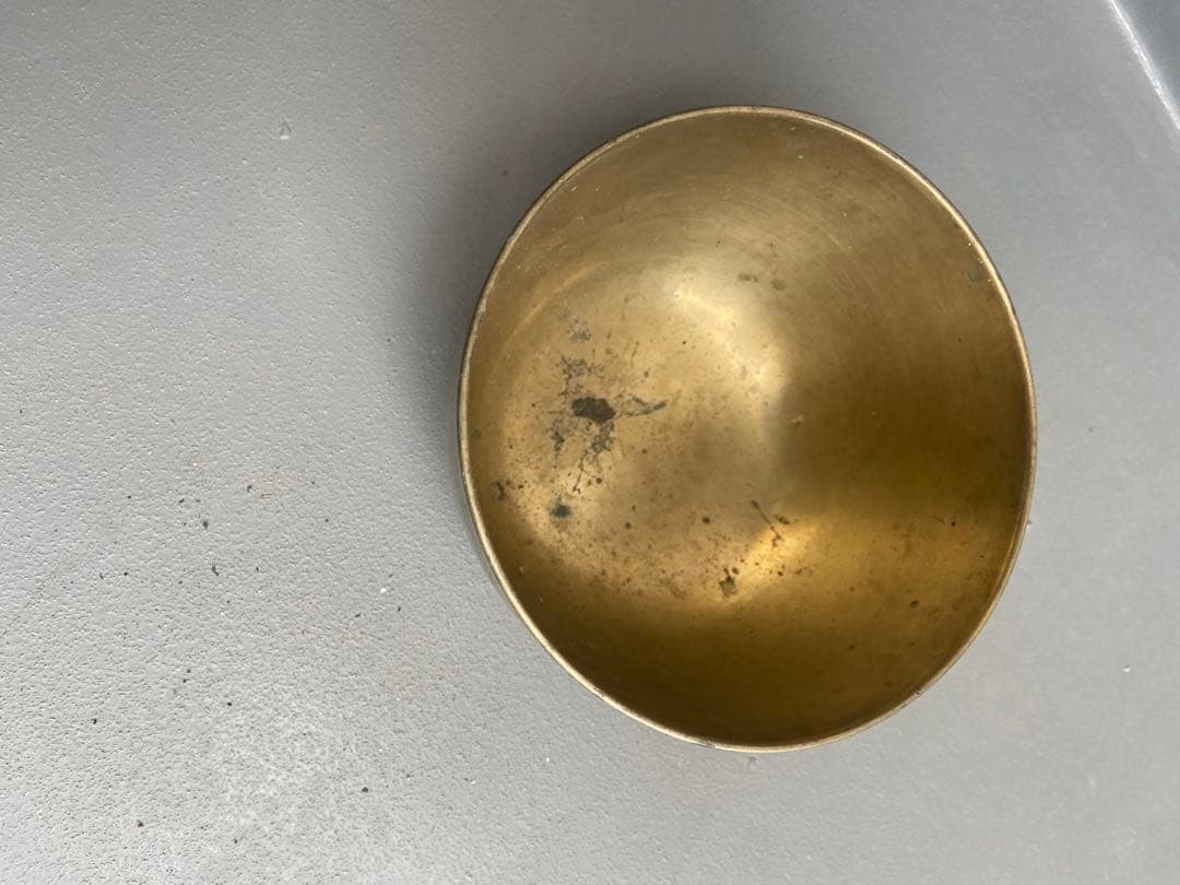 李朝 朝鮮 真鍮 古作 アンティークボウル 李朝期 祭器 古道具