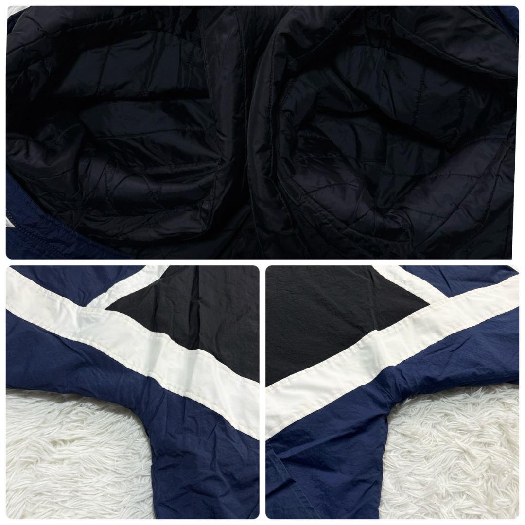 Y2K ナイキ アーカイブ NIKE ベンチコート XXL ネイビー/ホワイト