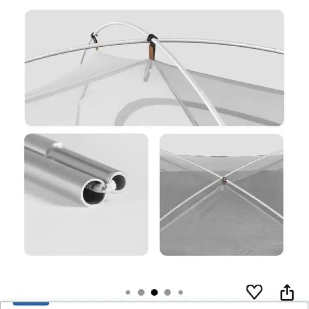 [新品未使用品]ネイチャーハイク　ドームテント(2人用) ブラウン