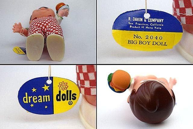 70’s BIG BOY ビッグボーイ ビンテージ ソフビ 白靴 DAKIN社
