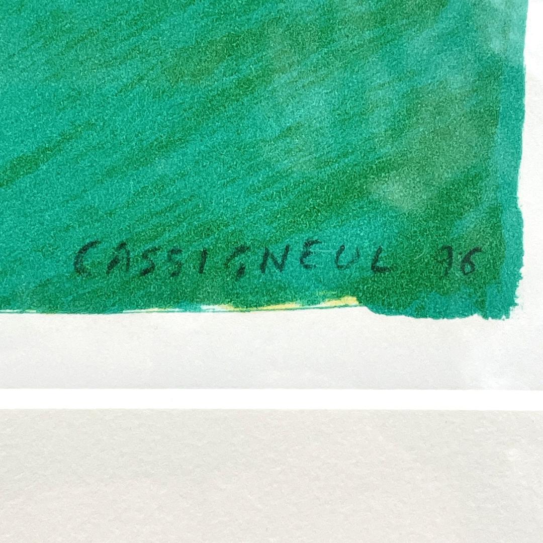 ジャン＝ピエール・カシニョール『バラの木 No.II』複製画 額装 1996年