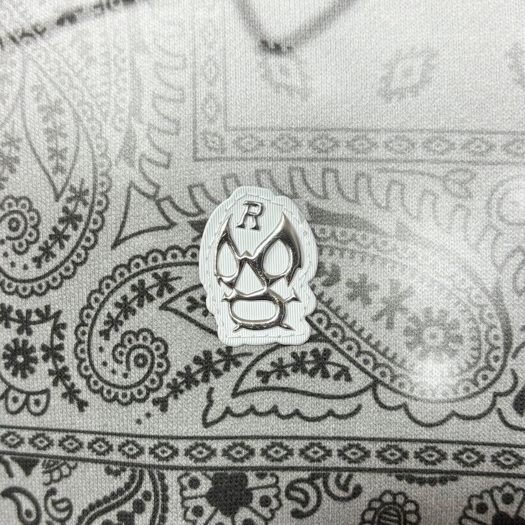 ラッセルノ ゴルフ クルーネック P.O スプレー ペイズリー ホワイト XL