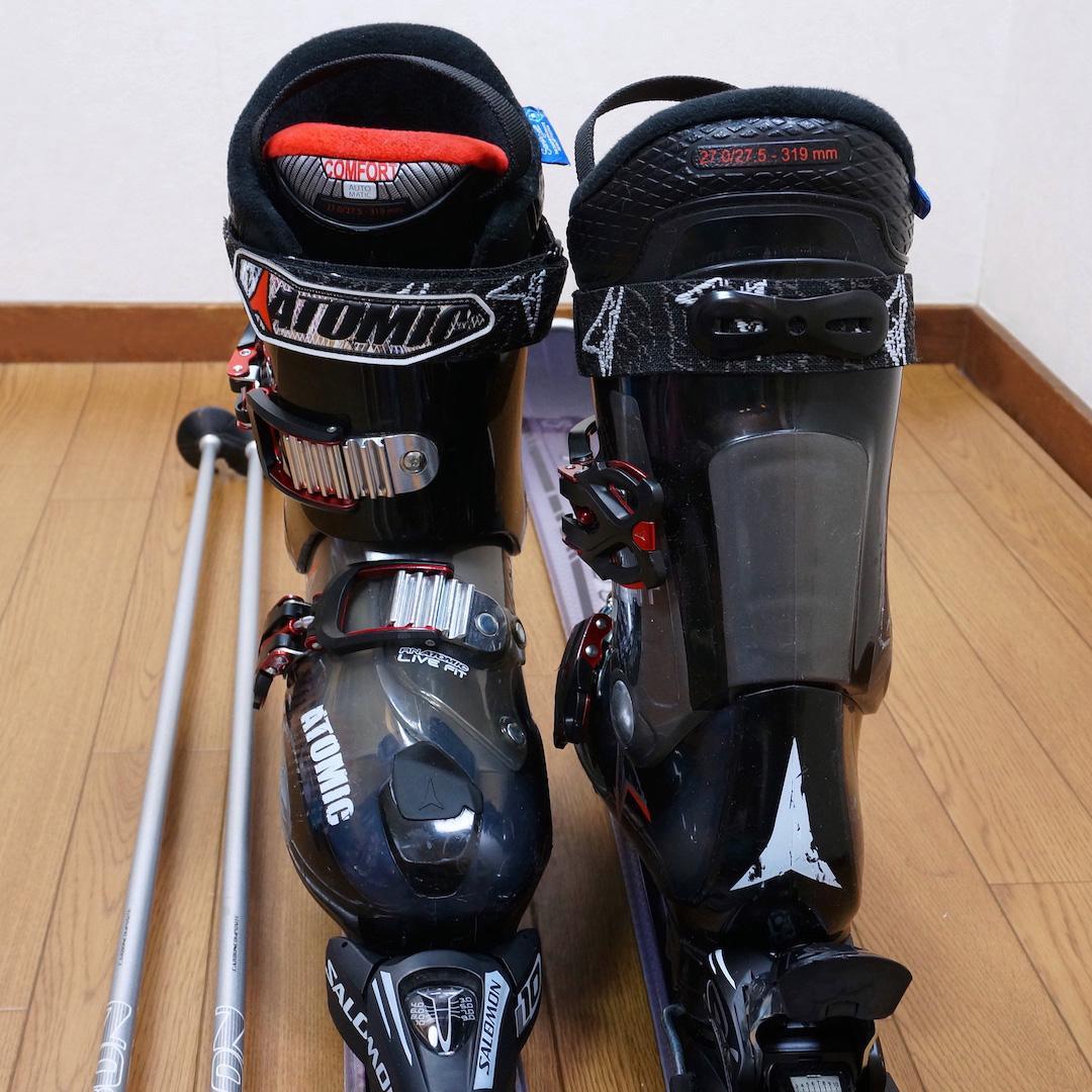 メンテ済 151cm 靴27～27.5cm SALOMON スキーセット 150