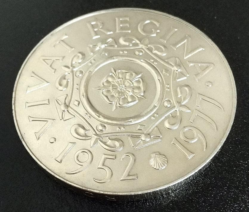 45mm 1977年 イギリス エリザベス2世 シルバージュビリー 銀メダル