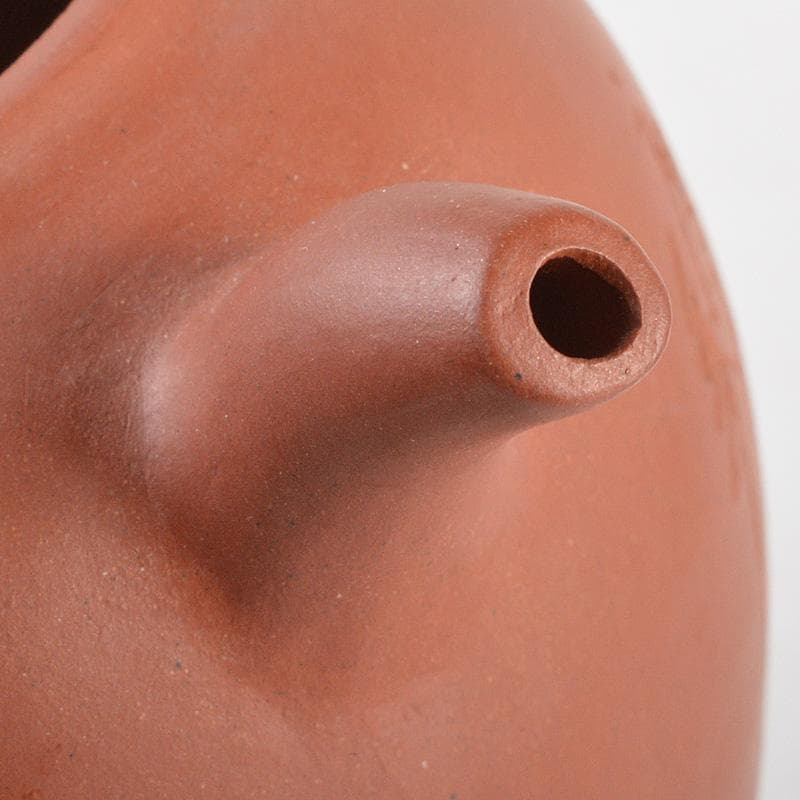 中国　紫砂　朱泥　急須　茶壷　在銘　M　R5587