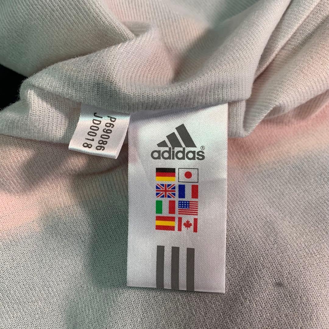 90's adidas ナイロンジャケット セットアップ S〜M ネイビー