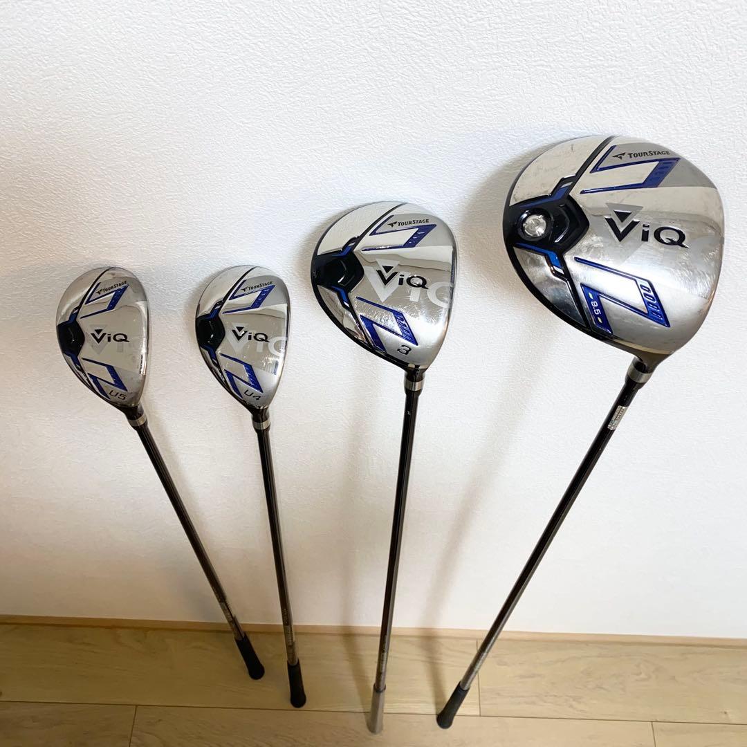 TOURSTAGE VIQゴルフクラブ フルセット☆メンズ初心者キャディバッグ付
