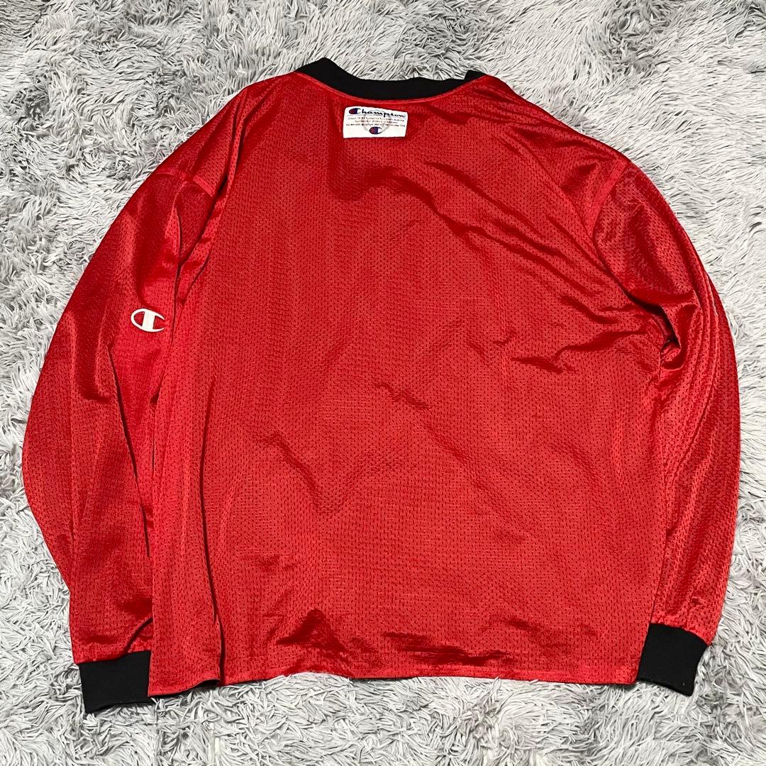 希少 チャンピオン ナイロンジャケット リバーシブル シカゴブルズ ビッグサイズ