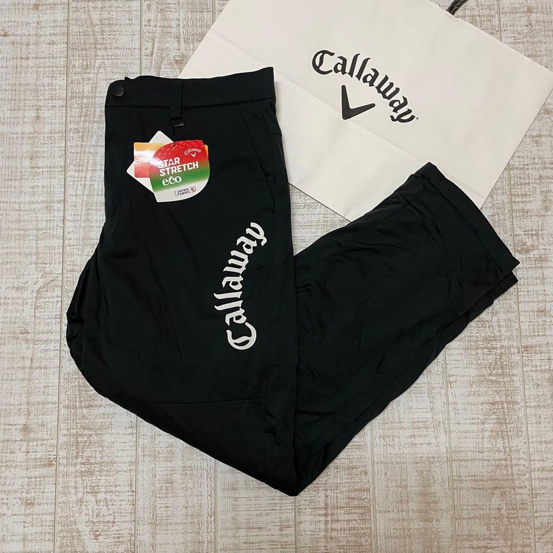 新品 キャロウェイ パンツ ふんわり裏地 極暖 アーチロゴ ブラック Mサイズ
