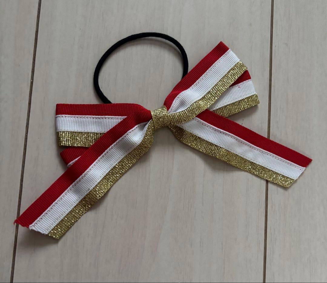 チアダンス ユニフォーム ポムシェ 上下セットリボン チアリーディング キッズ