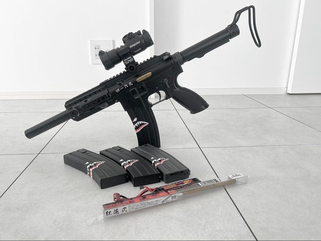 東京マルイ次世代HK416 軽量化カスタム ワンオフパーツ多数　おまけ品あり