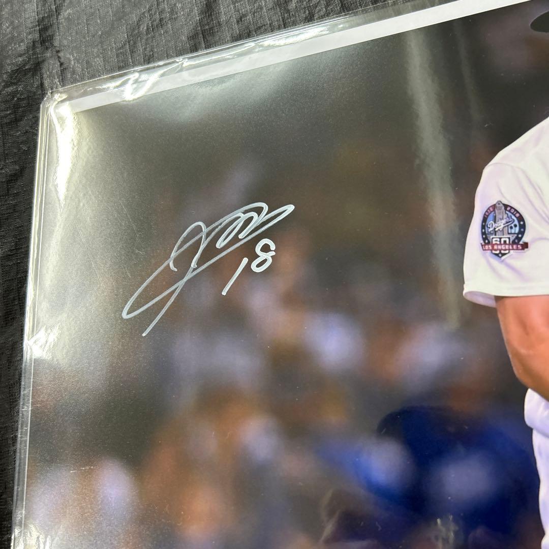 MLB  LAドジャース　前田　健太 直筆サイン入りフォト　デトロイトタイガース