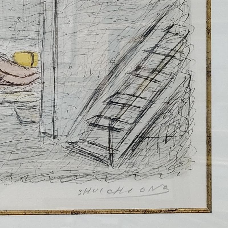 ☆小野州一☆「白いアトリエ」リトグラフ　52/100　未使用！