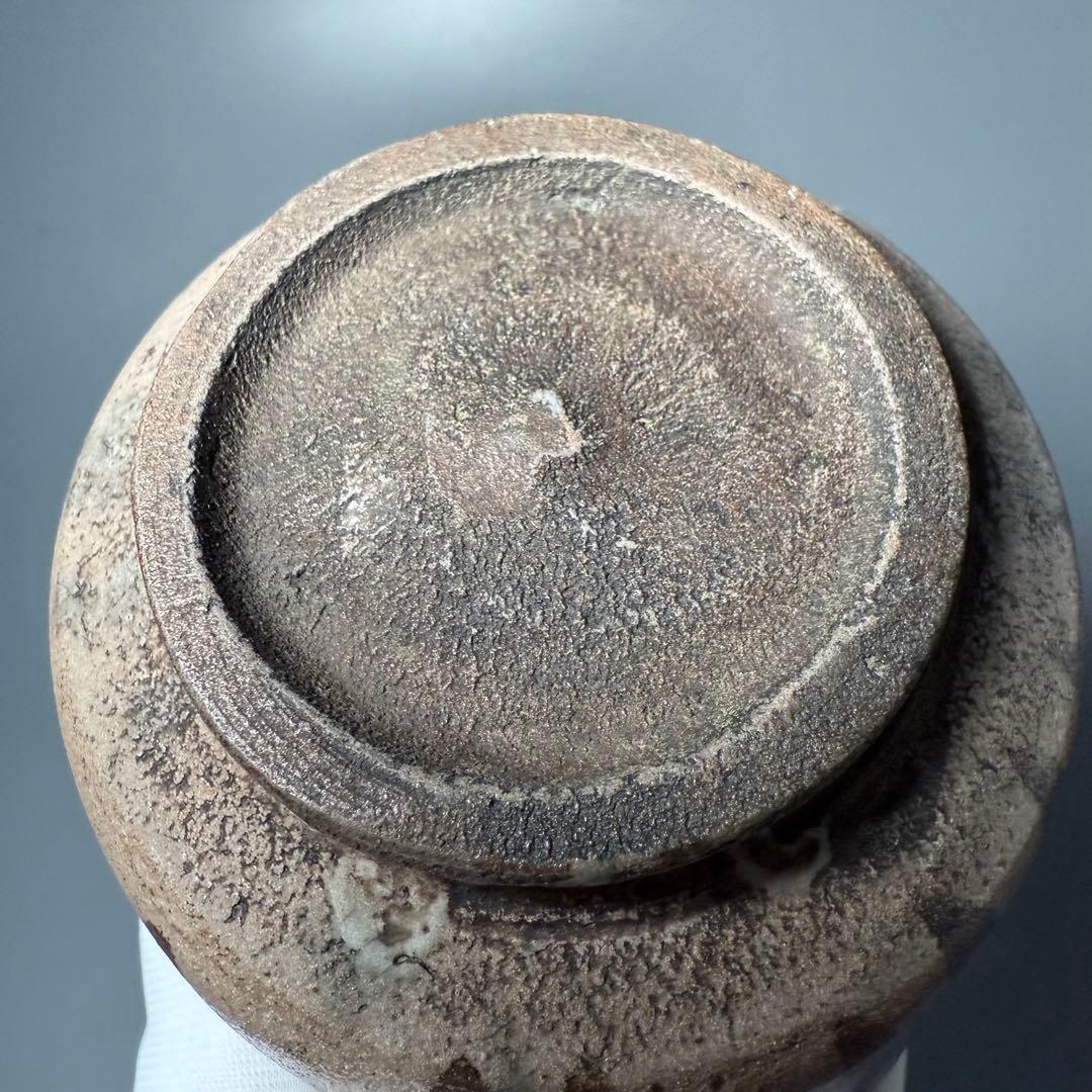 古唐津　絵唐津桃形茶碗　共箱　時代物　橋文　蒐集家旧蔵