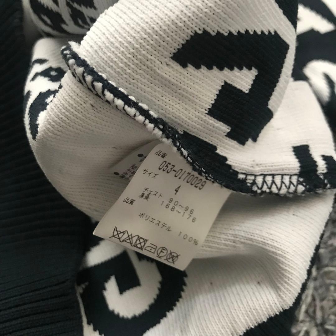 パーリーゲイツ　総ロゴ　ニット　サイズ4 ゴルフウェア